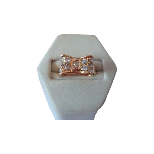 BAGUE NOEUD DIAMANTS EN OR 18K