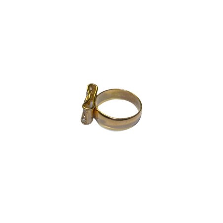 BAGUE NOEUD DIAMANTS EN OR 18K