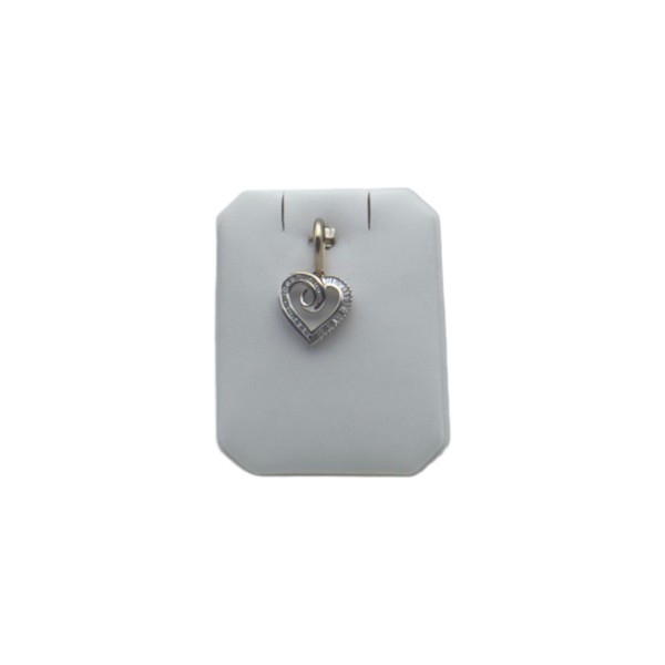 PENDENTIF COEUR DIAMANTS POUR 1,20CT EN OR 18K