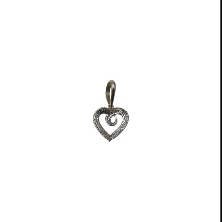 PENDENTIF COEUR DIAMANTS POUR 1,20CT EN OR 18K