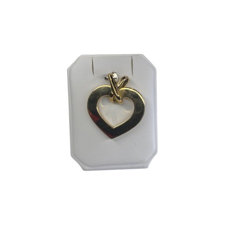 PENDENTIF COEUR DIAMANTS EN OR 18K