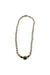 COLLIER PERLES DE CULTURE ET MOTIF  SAPHIR ET DIAMANTS