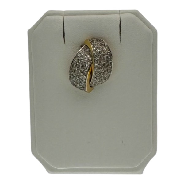 PENDENTIF COULANT DIAMANTS EN OR 18K