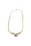 COLLIER MOTIFS DAUPHINS DIAMANTS EN OR 18K