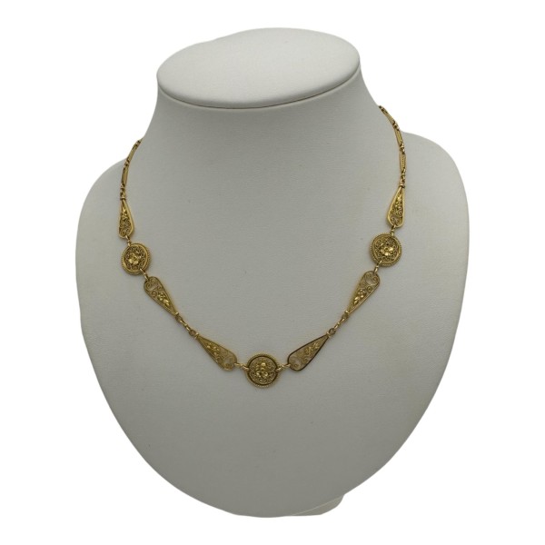 COLLIER COLLERETTE FILIGRANE EN OR 18K