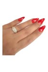 BAGUE JONC DIAMANTS POUR 1 CARAT EN OR 18K