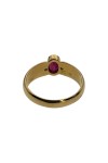 BAGUE JONC RUBIS ET DIAMANTS EN OR 18K