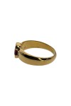 BAGUE JONC RUBIS ET DIAMANTS EN OR 18K