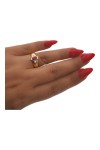 BAGUE JONC RUBIS ET DIAMANTS EN OR 18K