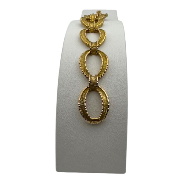 BRACELET MAILLONS OVALES EN OR 18K