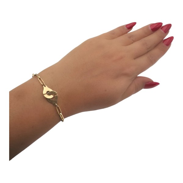 BRACELET MENOTTES EN OR 18K