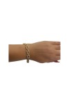 BRACELET MAILLONS RECTANGULAIRES DIAMANTS EN OR 18K