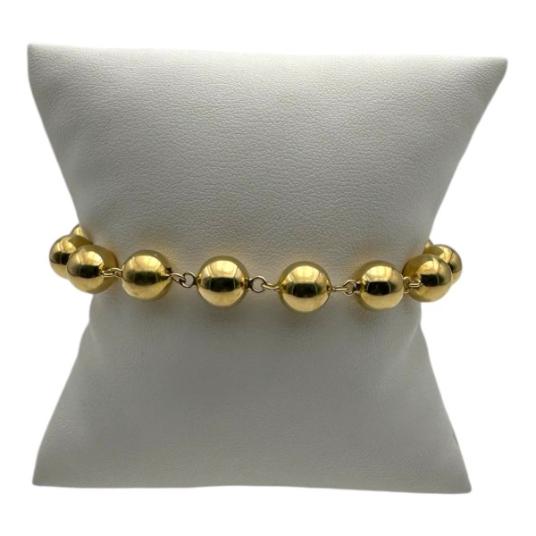 BRACELET BOULES EN OR JAUNE 18K