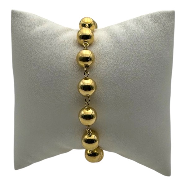 BRACELET BOULES EN OR JAUNE 18K