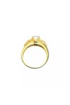 BAGUE SAPHIR ET DIAMANTS EN OR 18K