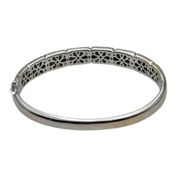 BRACELET RIGIDE OUVRANT DIAMANTS EN OR 18K