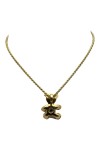CHOPARD HAPPY DIAMONDS PENDENTIF OURSON DIAMANT ET SA CHAÎNE EN OR 18K