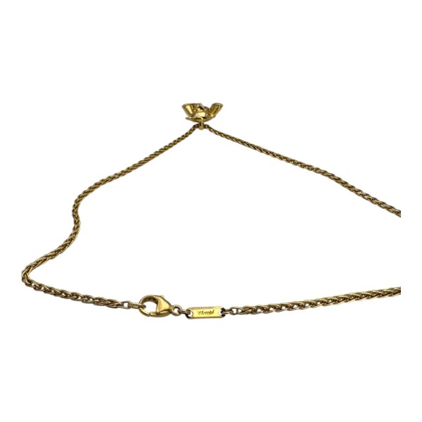 CHOPARD HAPPY DIAMONDS PENDENTIF OURSON DIAMANT ET SA CHAÎNE EN OR 18K
