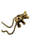 CHOPARD HAPPY DIAMONDS PENDENTIF OURSON DIAMANT ET SA CHAÎNE EN OR 18K