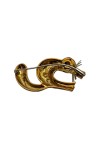 BROCHE CHAT YEUX CHRYSOPRASES EN OR 18K