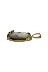 PENDENTIF CAMÉE SUR NACRE SAPHIR ET EMERAUDE EN OR 18K
