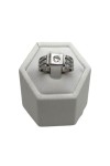 BAGUE SOLITAIRE UNISEXE DIAMANT EN OR 18K