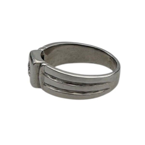 BAGUE SOLITAIRE UNISEXE DIAMANT EN OR 18K