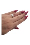 BAGUE SOLITAIRE UNISEXE DIAMANT EN OR 18K