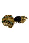 G. NARDI : CLIP DE REVERS BUSTE DE MAURE EN ONYX EN OR 18K