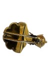 G. NARDI : CLIP DE REVERS BUSTE DE MAURE EN ONYX EN OR 18K