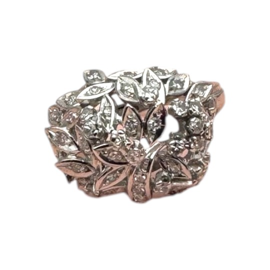 BAGUE DÔME DIAMANTS EN OR 18K