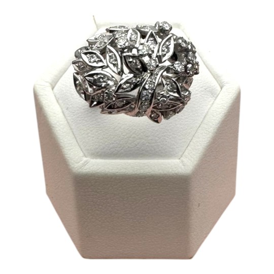 BAGUE DÔME DIAMANTS EN OR 18K