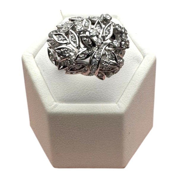BAGUE DÔME DIAMANTS EN OR 18K
