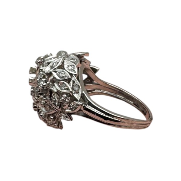 BAGUE DÔME DIAMANTS EN OR 18K