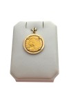 PENDENTIF PIÈCE 5 DOLLARS TÊTE D'INDIEN EN OR 18K