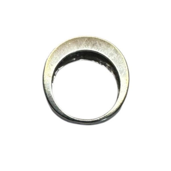 BAGUE ANNEAU PLAT DIAMANTS EN OR 18K