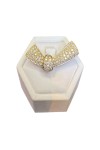 BROCHE EN FORME DE NŒUD DIAMANTS EN OR 18K