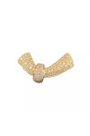 BROCHE EN FORME DE NŒUD DIAMANTS EN OR 18K