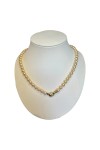 COLLIER DE PERLES DE CULTURE BLANCHES FERMOIR EN OR 18K