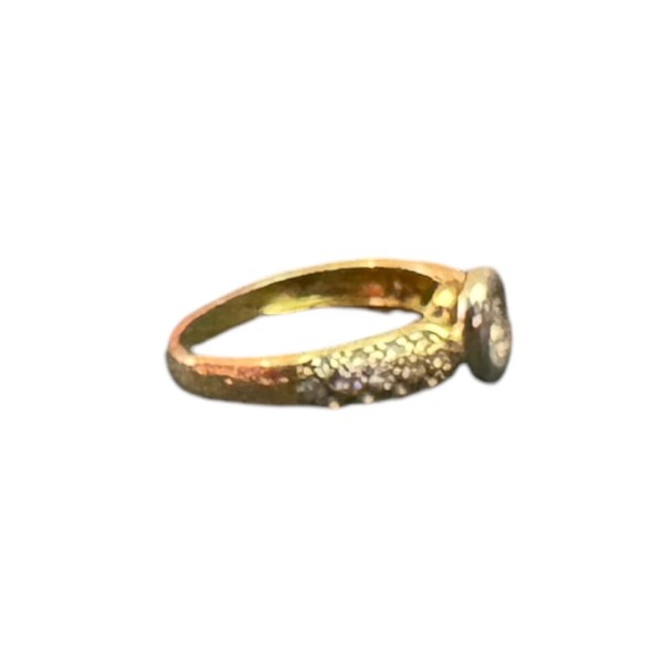 BAGUE STYLE SOLITAIRE DIAMANTS EN OR 18K