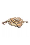 PENDENTIF BROCHE ANCIEN DIAMANTS ÉPOQUE XIX ème EN OR 18K