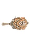 PENDENTIF BROCHE ANCIEN DIAMANTS ÉPOQUE XIX ème EN OR 18K
