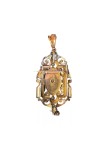 PENDENTIF BROCHE ANCIEN DIAMANTS ÉPOQUE XIX ème EN OR 18K